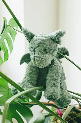 Doudou dragon vert tout doux 23 cm Jellycat