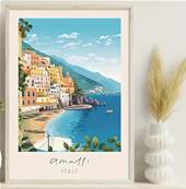 Affiche Cte Amalfite 30x40 cm
