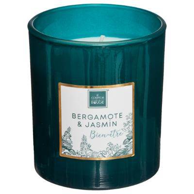 Bougie parfumée BERGAMOTE JASMIN 190G dans boite cadeau