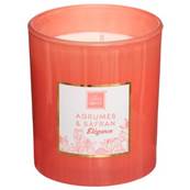 Bougie parfumée AGRUMES et SAFRAN 190G dans boite cadeau