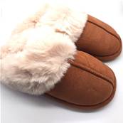 Chaussons hiver fourrés camel du 40 au 44