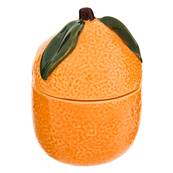 Bougie parfumée Fruity 120 g pot céramique orange