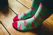 Chaussettes Flamand rose