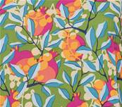 Jupe portefeuille en coton multicolore tropical