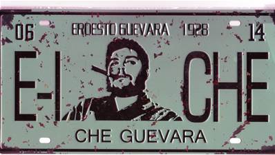 Plaque métal 15x30 vintage EL CHE GUEVARA 1928.