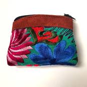 Porte monnaie motifs fleuri 1 Guatmala