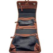 Trousse de toilette suspendue en cuir – Cuir artisanal, compacte & pratique 20×15 cm