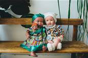 Poupon scandinave Noa et son coussin