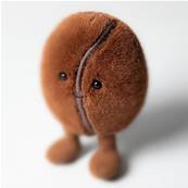 Peluche Jellycat Grain de Café - Coffee Bean