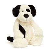 Peluche Jellycat Bashful black and cream puppy original