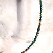 Collier "Éden Minéral" -Perles de Jade et de Malachite,