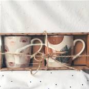 Coffret 2 mugs soleil et palmiers 30cl