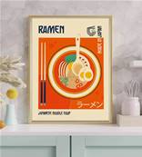 Affiche Ramen japonse noodle soup 30cm x 40 cm