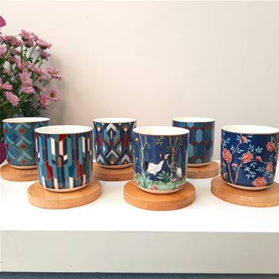 Coffret 6 tasses 11cl Mandalay