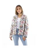 Veste indienne matelasse rversible blanc