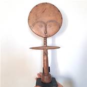 Statuette Akua'ba – Artisanat Ashanti (Ghana) – 39 cm