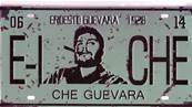 Plaque mtal 15x30 vintage EL CHE GUEVARA 1928.