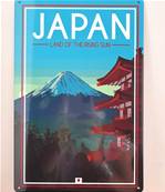 Plaque m�tal 20x30 Mont Fuji