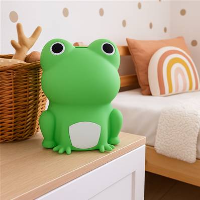 Veilleuse enfant Grenouille LED en silicone tactile USB