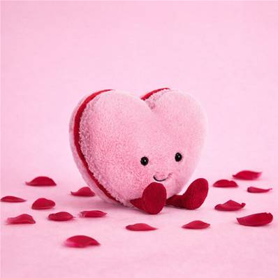 Peluche Macaron Coeur rose Colette - Jellycat