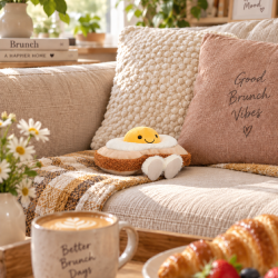 Peluche Jellycat amuseables egglantine egg on toast