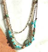 Collier 3 rangs "Douceur Amazonienne" - Amazonite avec Perle