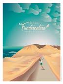 Affiche Fuerteventura Espagne 30x40cm Plume74