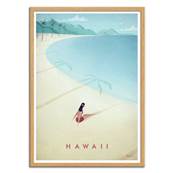 Affiche visit Hawaii USA 50x70cm Henry Rivers