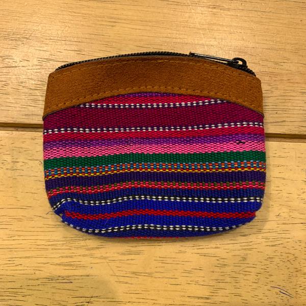 Porte monnaie avayo rayé bandes multicolores