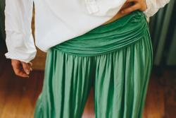 Pantalon coloré uni taille unique