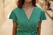 Robe courte cache cœur liberty