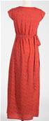 Robe longue cache coeur femme Coquelicots orange taille L.