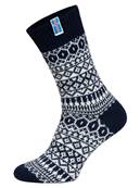 Chaussettes 60% laine flag islande navy 35-38