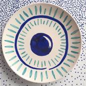 Assiettes GREEKA turquoise