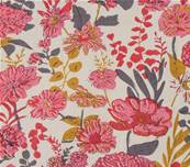 Chemisier élégant fleurs roses 100% coton
