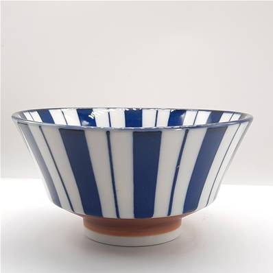 Bol japonais à rayures bleues Ø 13 cm