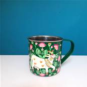 Mug indien peint à la main motifs vache sacrée GM