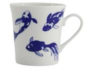 Tasse japonaise Motif Poisson bleu 12X9X9,5CM 300ML