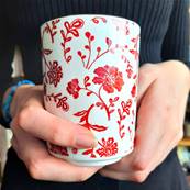 Set de 3 mugs “Shanghai” 30 cl – Motifs rouges inspirés d’Asie