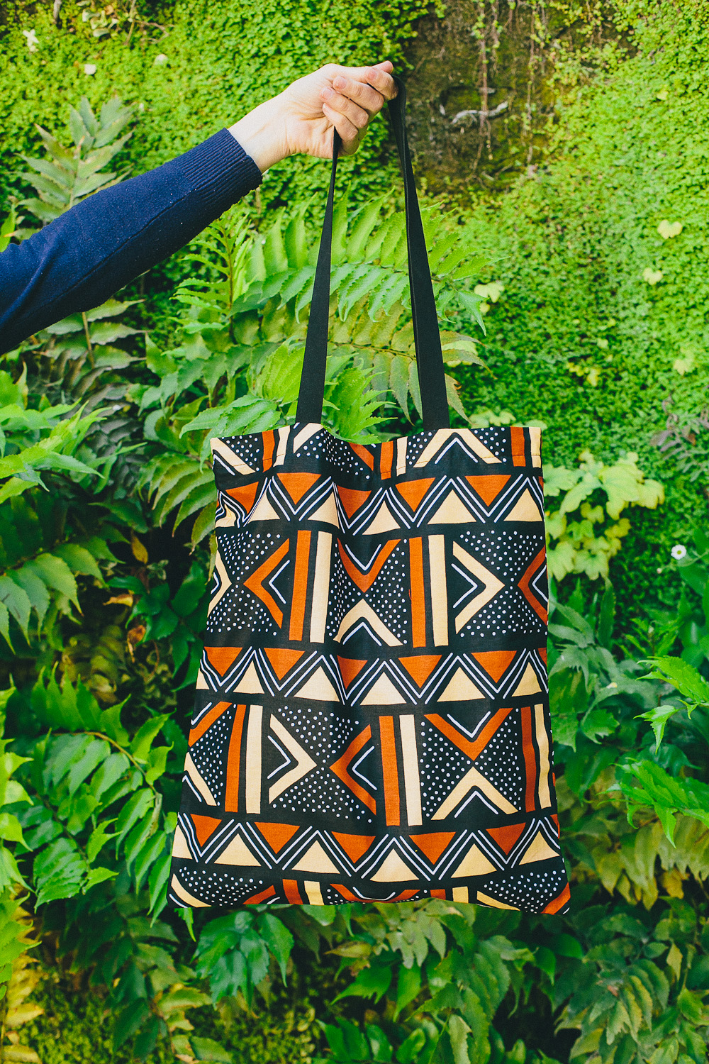 Sac Tote BAG en tissus africain WAX, imprim� Bogolan