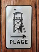 3 Plaques métal 12x20 vintage "SOUTH BAY CALIFORNIA".