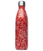 Bouteille isolante inox "fleurs de cerisier" rouge 750 ml