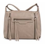 Sac à main 2 zip latéraux taupe
