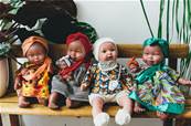 Poupon scandinave Noa et son coussin