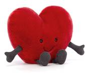 Doudou Cœur Saint-Valentin - Jellycat Amuseable Red Heart Large