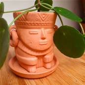 Pot de fleur Visage inca Colombie 9 cm