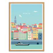 Affiche Porto Portugal 30x40cm Katinka Reinke