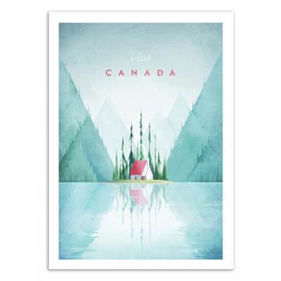 Affiche visit Canada 50x70cm Henry Rivers