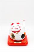 Chat japonais Porte-bonheur maneki neko patte articulee solaire