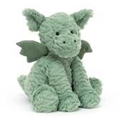 Doudou dragon vert tout doux 23 cm Jellycat